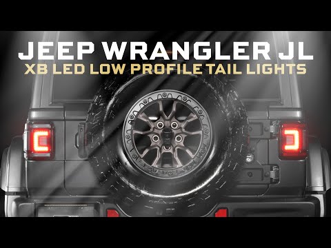 Load video: Morimoto XB LED Low Profile Smoked Tail Lights; Wrangler JL