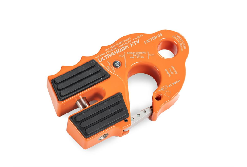 UltraHook XTV Closed System Winch Shackle Mount Orange Factor 55