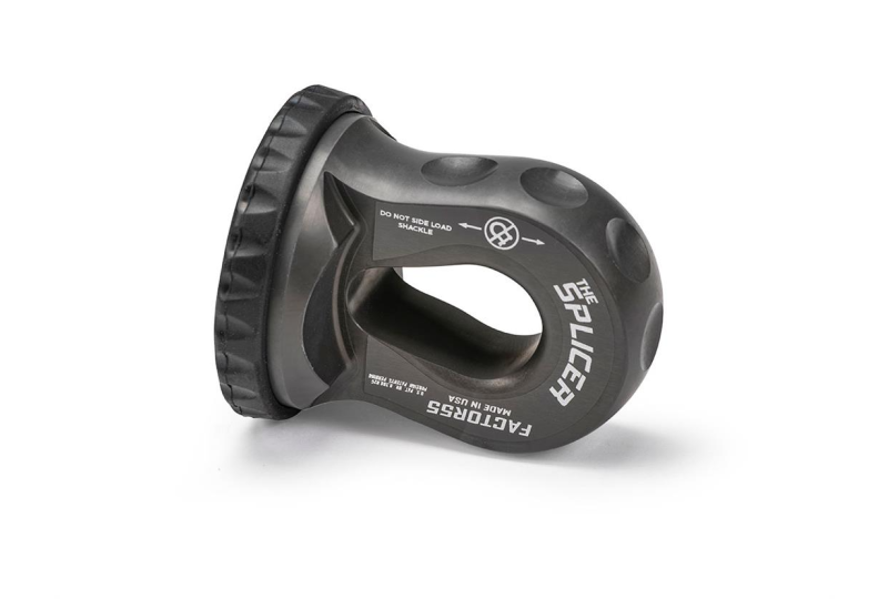 Splicer 3/8-1/2 Inch Synthetic Rope Splice On Shackle Mount Gray Factor 55