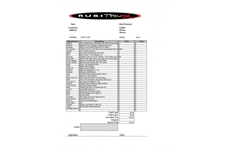 2019 Jeep Wrangler Unlimited Rubicon JL Hellcat Line-X Orange & Black - SOLD