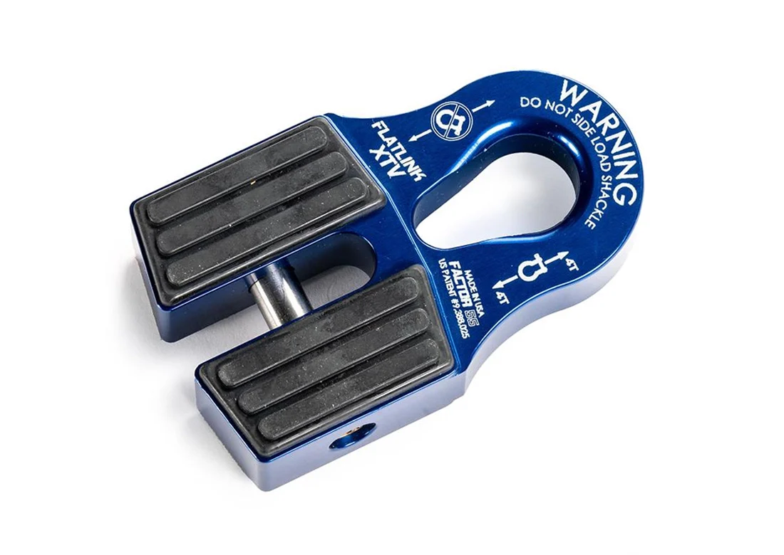 FlatLink XTV Winch Shackle Mount Blue Factor 55