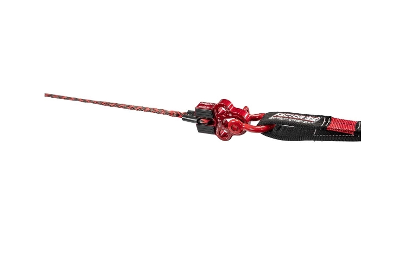 Winch Line Shackle Mount Foldable Flatlink Multimount Red Factor 55