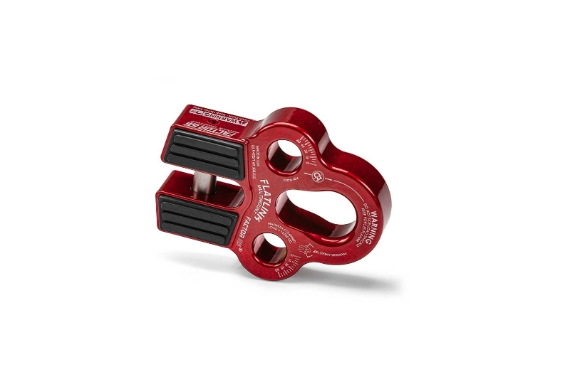 Winch Line Shackle Mount Foldable Flatlink Multimount Red Factor 55