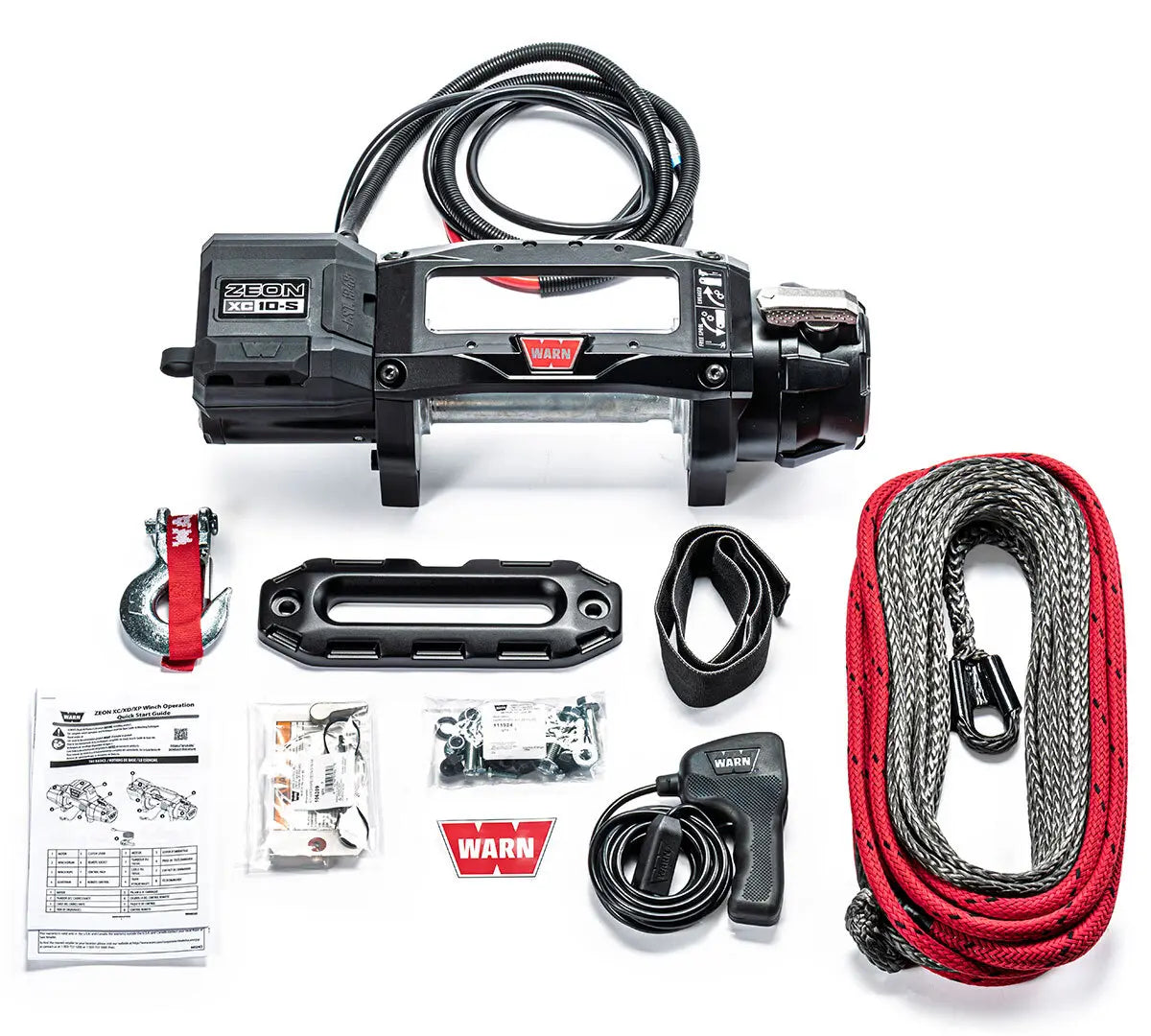 Warn 110510 Zeon XC 10s - 10,000 Pound Synthetic Rope Winch