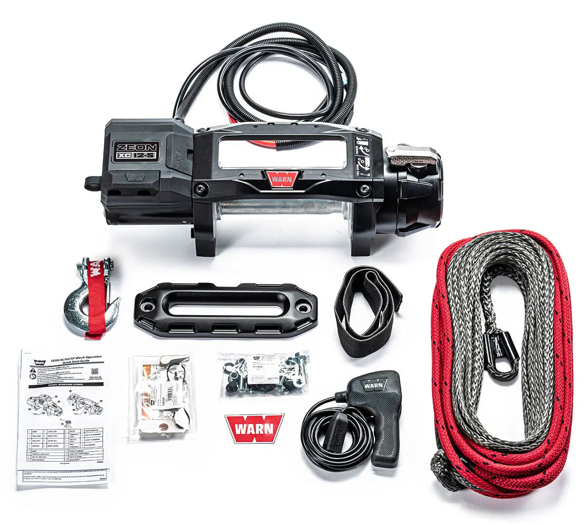 Warn 110512 Zeon XC 12s - 12,000 Pound Synthetic Rope Winch