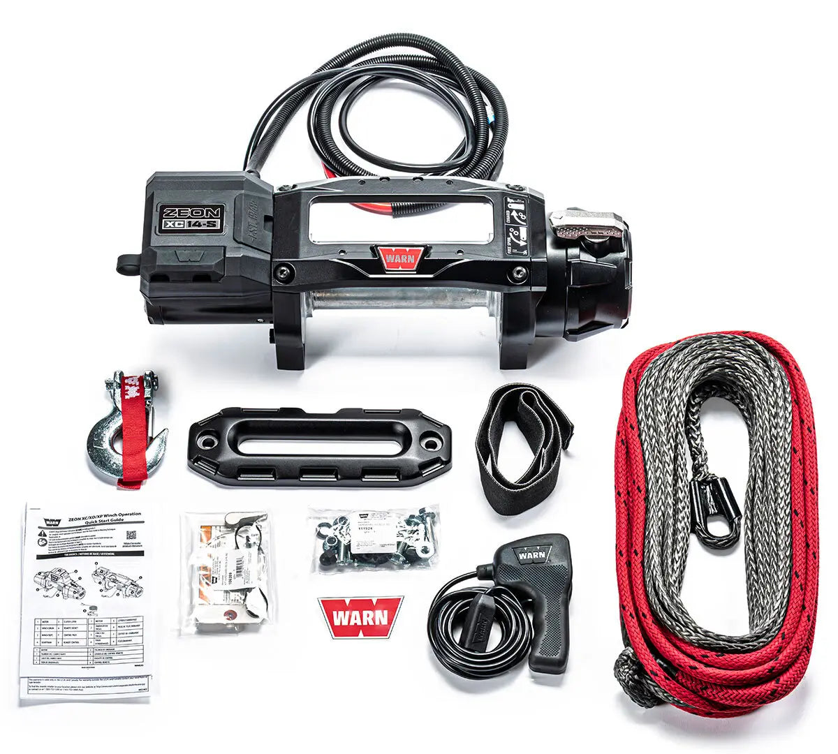 Warn 110514 Zeon XC 14s - 14,000 Pound Synthetic Rope Winch