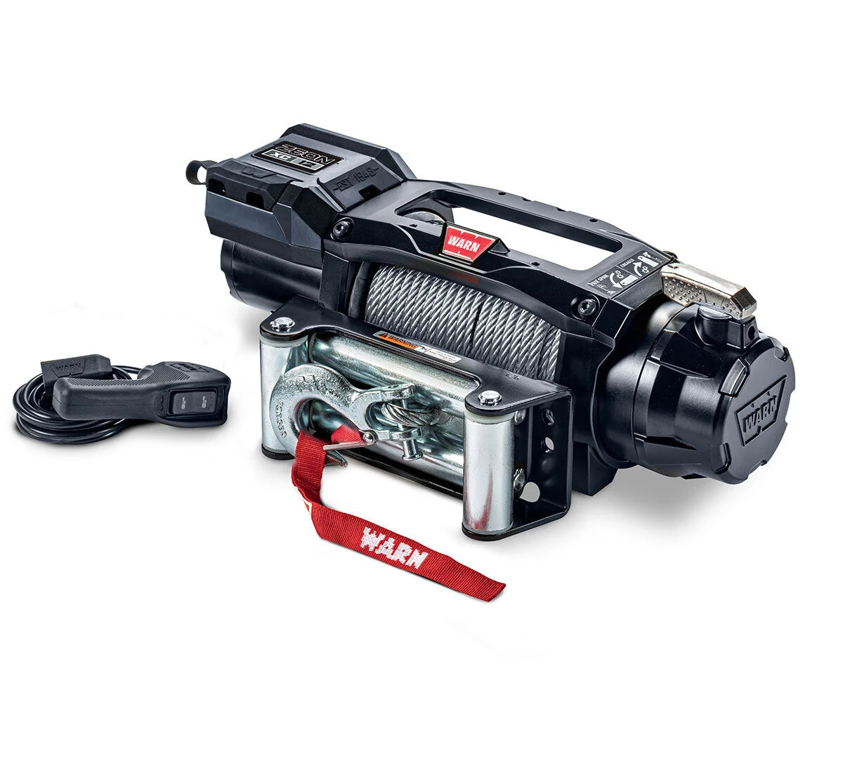Warn 110412 Zeon XC 12 - 12,000 Pound Steel Wire Rope Winch