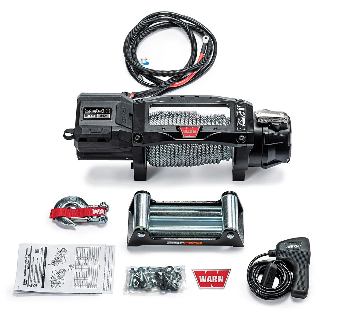 Warn 110412 Zeon XC 12 - 12,000 Pound Steel Wire Rope Winch