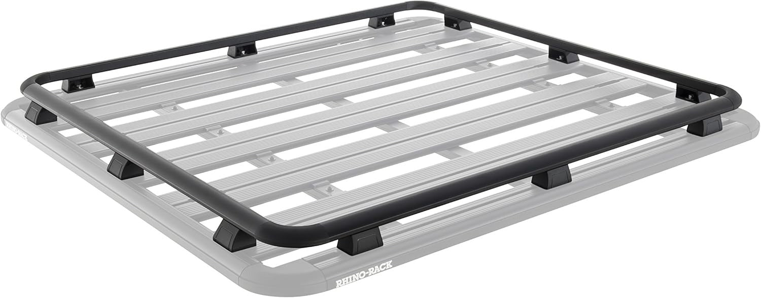 Rhino-Rack 43181B Roof Rack Pioneer Platform Rails; Black; Full Rail