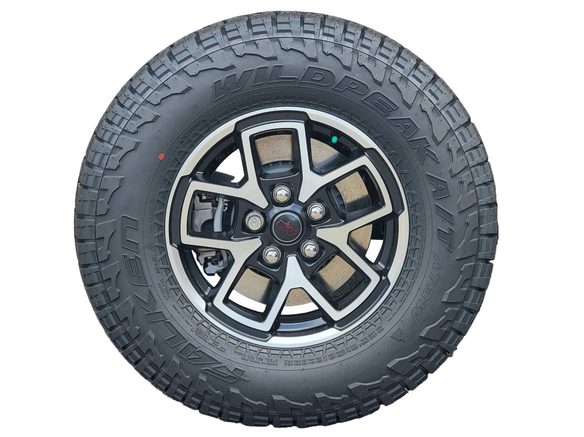 Jeep Wrangler JL Rubicon Wheels & Tires; 285/70R17 Falken Wildpeak A/T2 Tires
