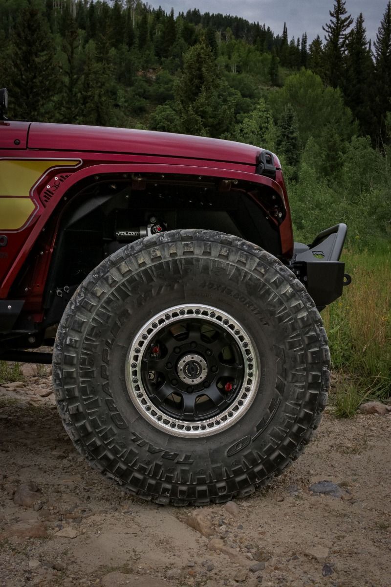 Olympus Beadlock Off-Road Wheel 8x6.5 Inch -25mm Metallic Black TeraFlex