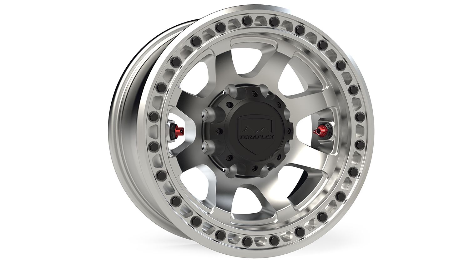 Olympus Beadlock Off-Road Wheel 8x6.5 Inch -12mm Machined TeraFlex