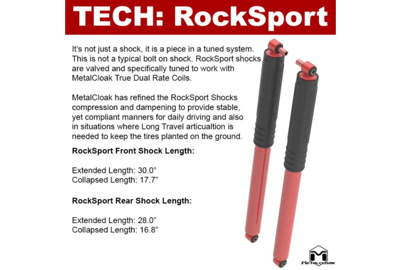 MetalCloak Lock-N-Load, Bolt-On Long Arm Suspension System 3.5"/4.5", Wrangler JL