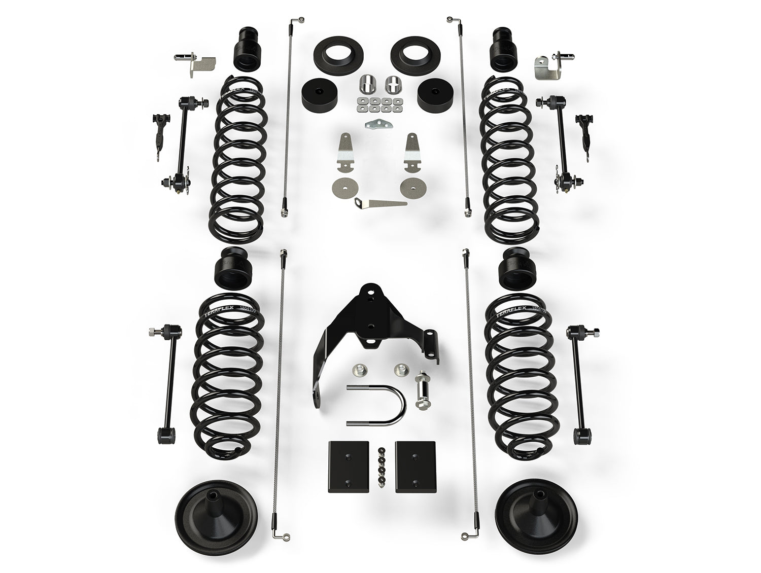TeraFlex 1151401 JK 4 4-Door Base Lift Kit with No Track Bar, No Shocks
