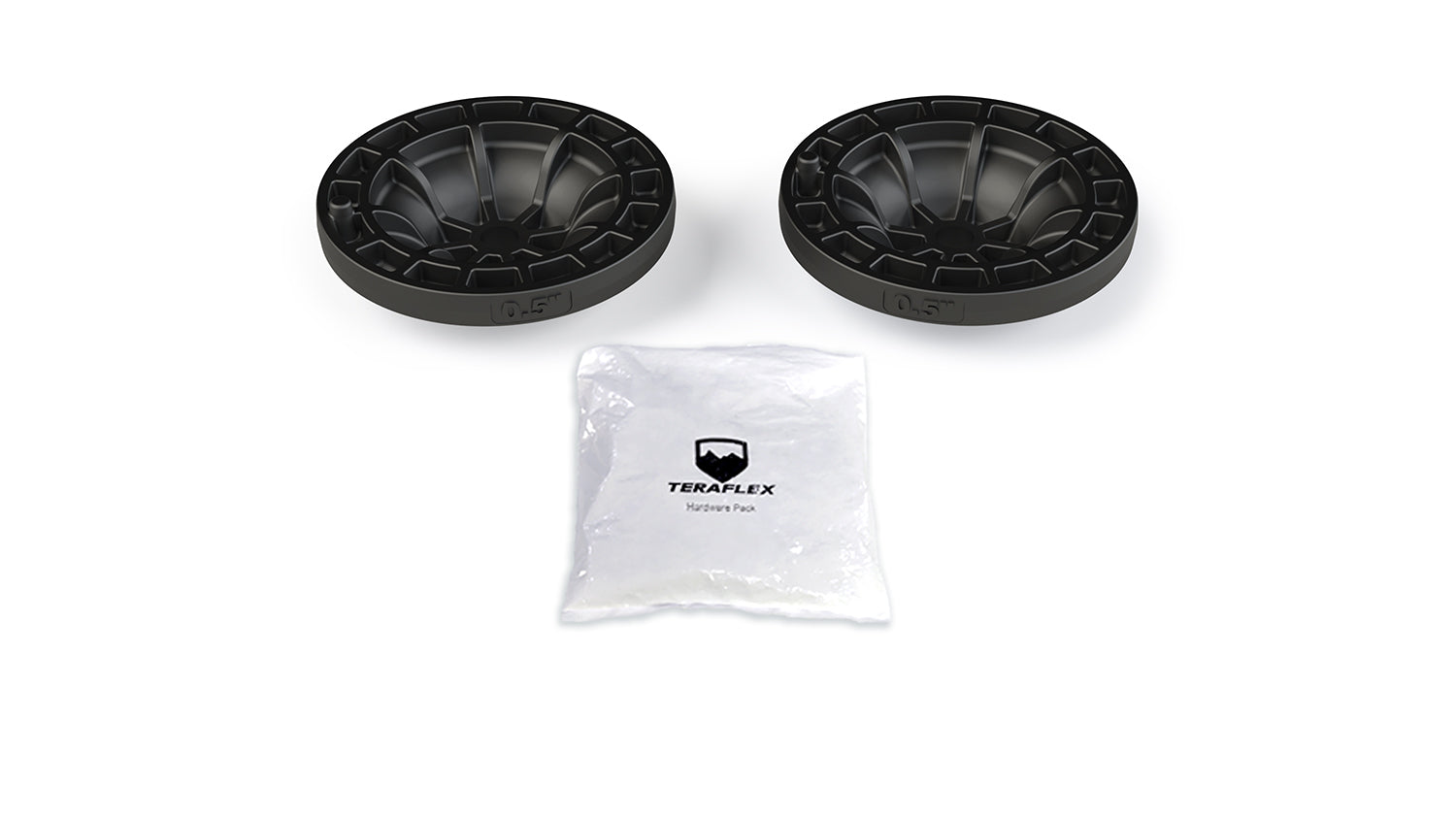 18-Up Wrangler JL 0.5 Inch Coil Spring Spacer Load Level Kit w/ Hardware Pack Rear TeraFlex