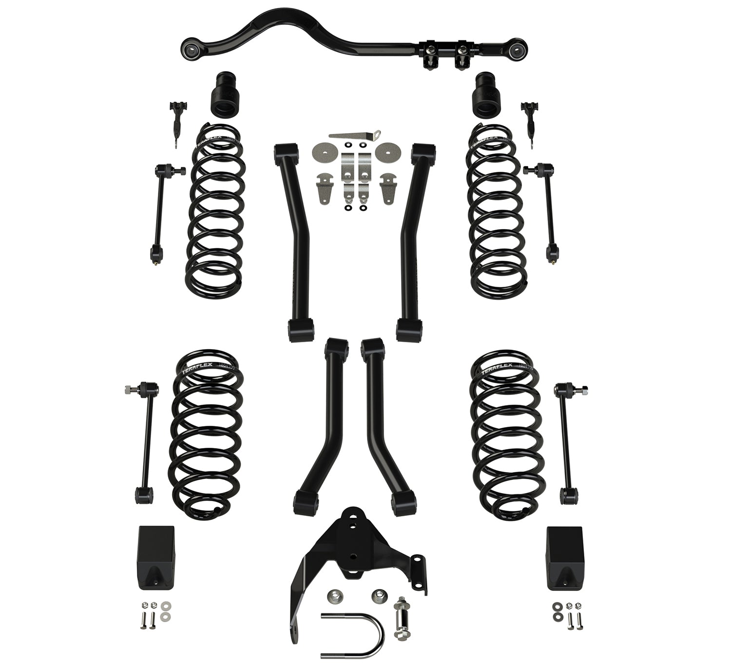 07-18 Wrangler JK 4 Door 3 Inch Suspension System w/ 4 Sport Control Arms No Shocks TeraFlex