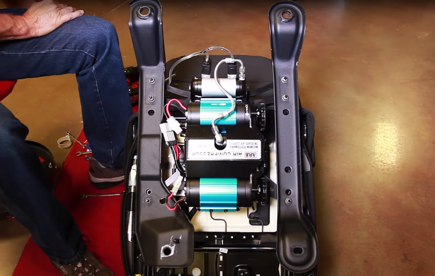 07-18 Wrangler JK 4 Door ARB Air Compressor Under Seat Mount Kit TeraFlex