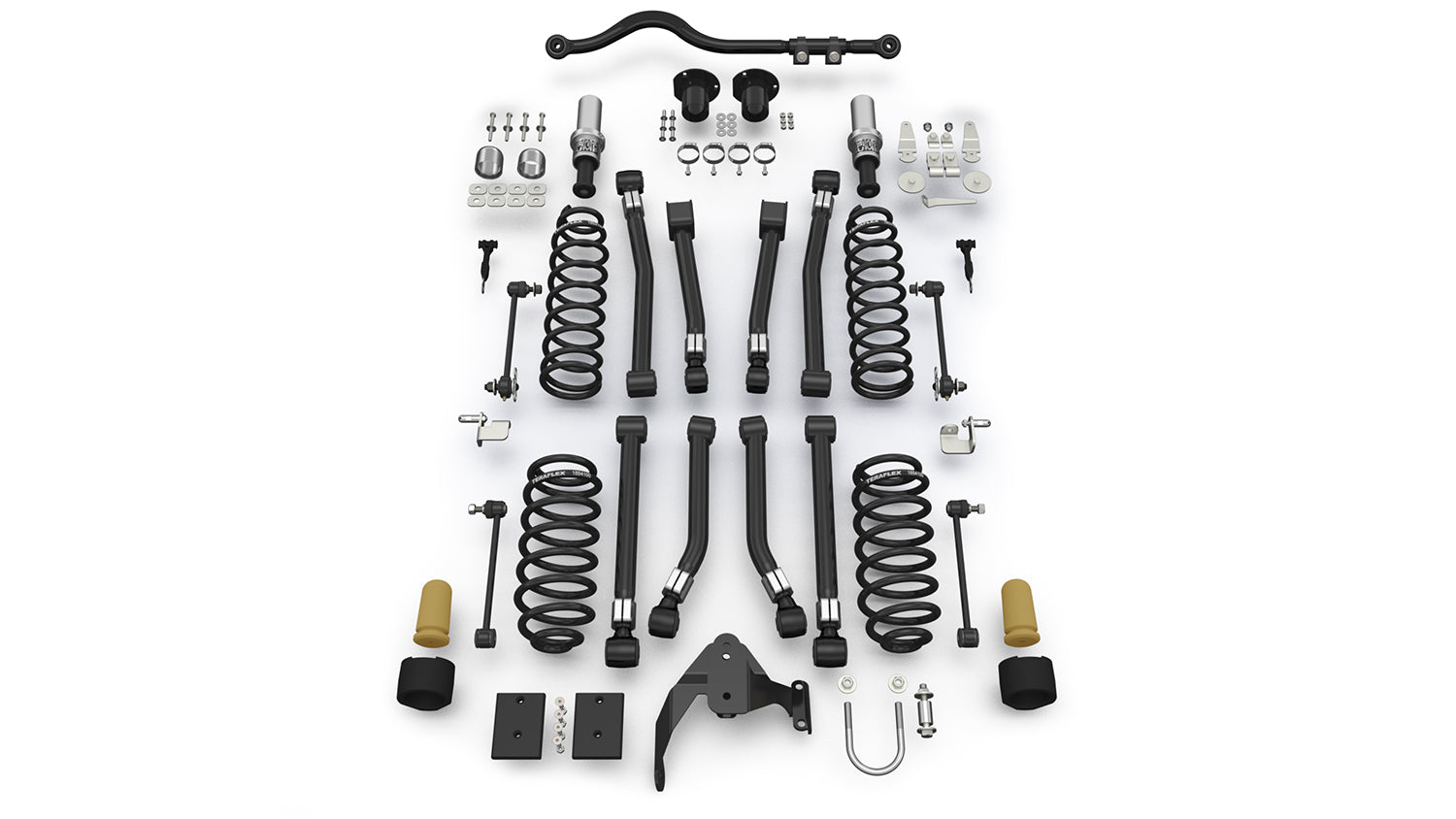 TeraFlex 1333000 3 Alpine RT3 Suspension Lift Kit w/o Shocks; 07-18 Wrangler JK Unlimited