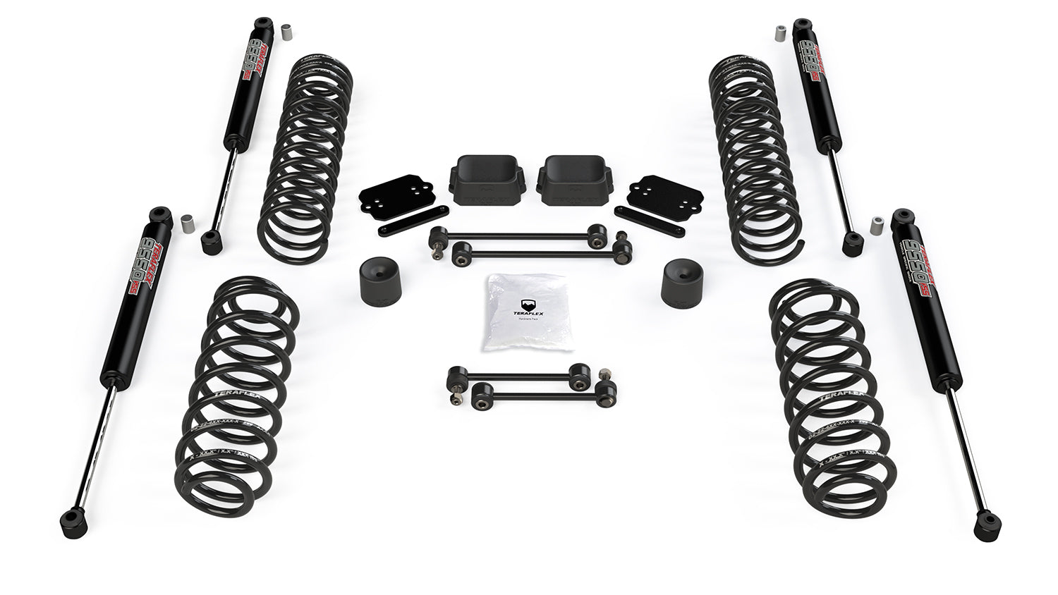 18-Up Wrangler JL 4 Door 2.5 Inch Coil Spring Base Lift Kit & 9550 VSS Twin-Tube Shocks TeraFlex