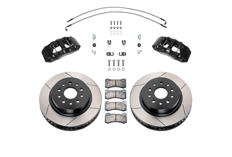 Wilwood Aero6-DM Front Brake Kit - Slotted; Jeep JL & JT