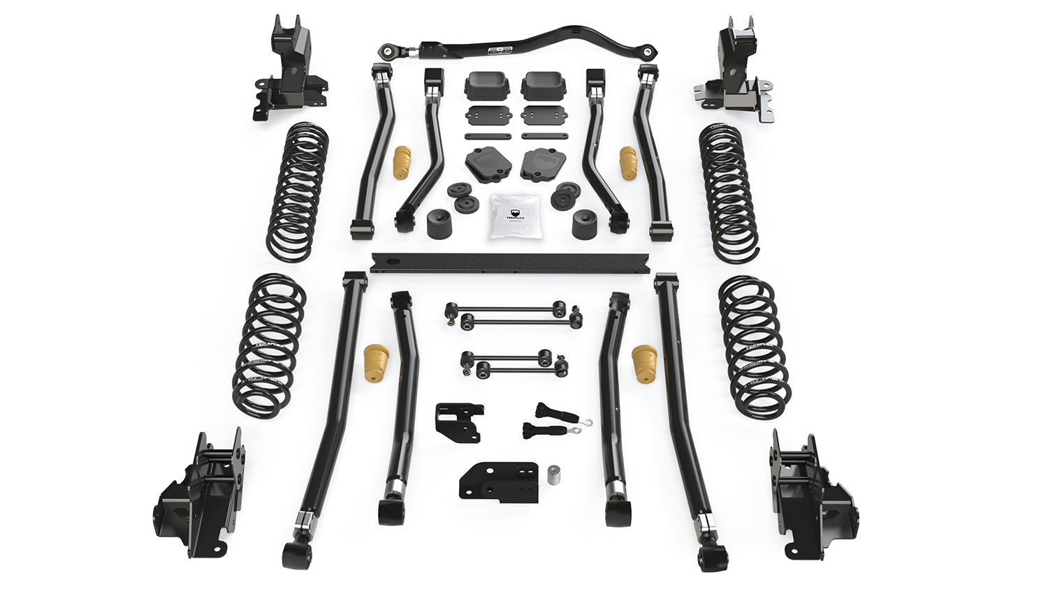 18-Up Wrangler JL 4 Door 3.5 Inch Alpine CT3 Long Arm Suspension System No Shocks TeraFlex