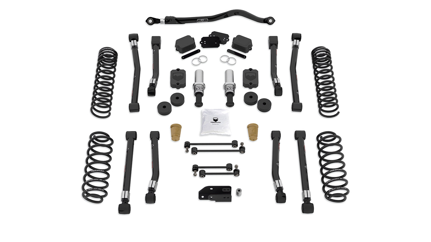 18-Up Wrangler JL 2 Door 2.5 Inch Alpine RT2 Short Arm Suspension System No Shocks TeraFlex