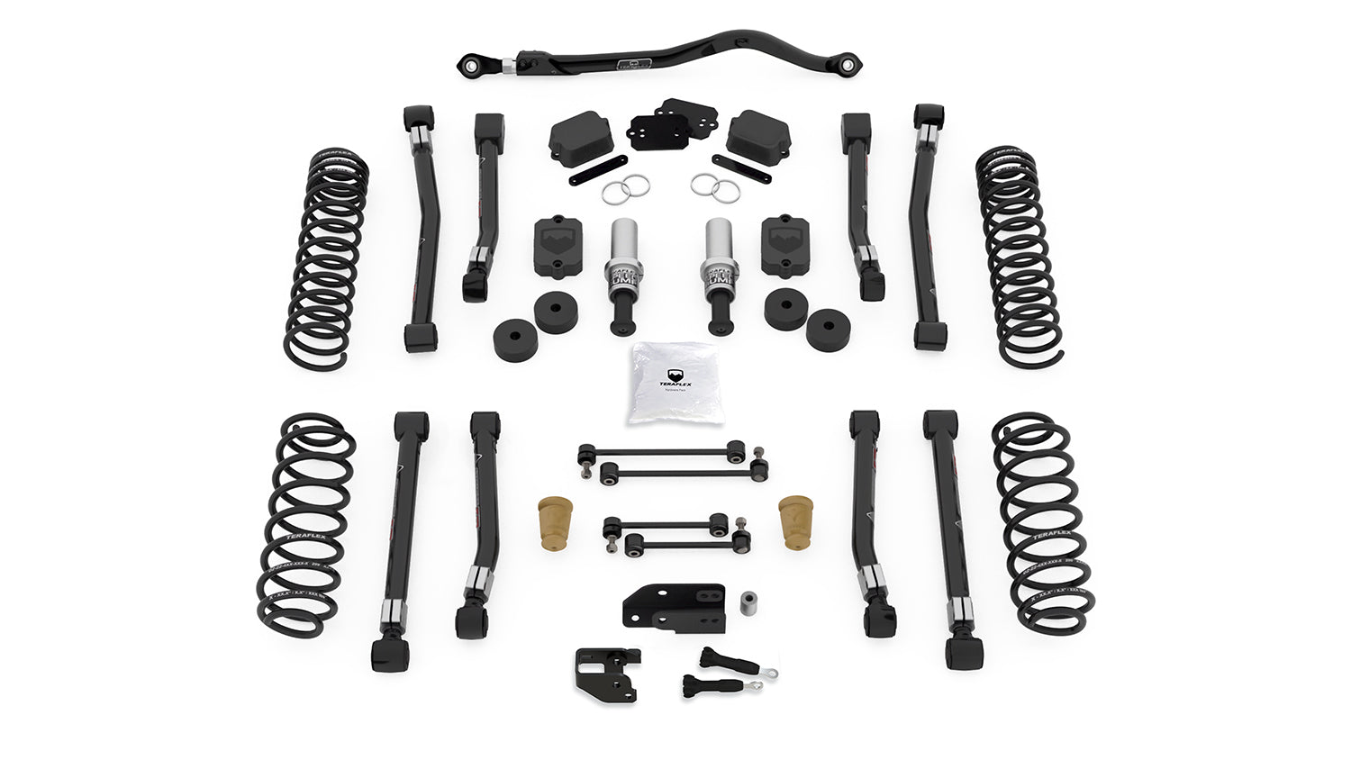 18-Up Wrangler JL 4 Door 3.5 Inch Alpine RT3 Short Arm Suspension System No Shocks TeraFlex