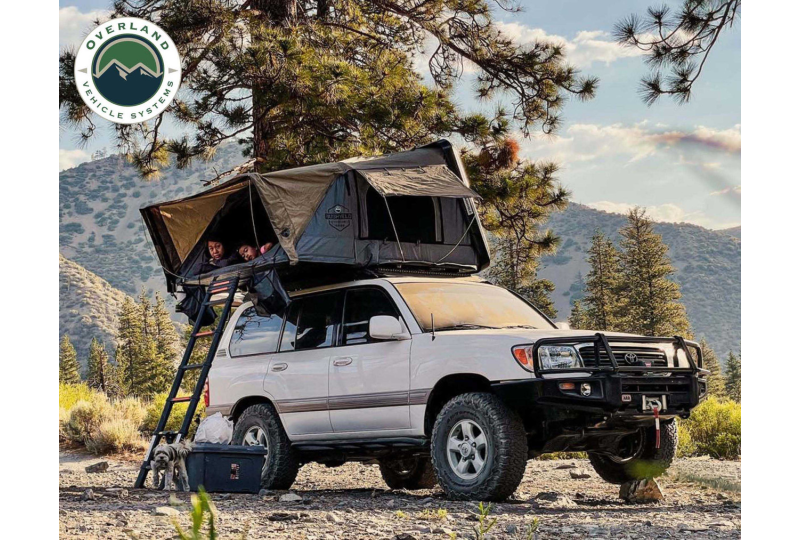 OVS Bushveld 4 - 4-Person Grey Tent, Green Rainfly