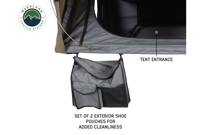 OVS Bushveld 4 - 4-Person Grey Tent, Green Rainfly