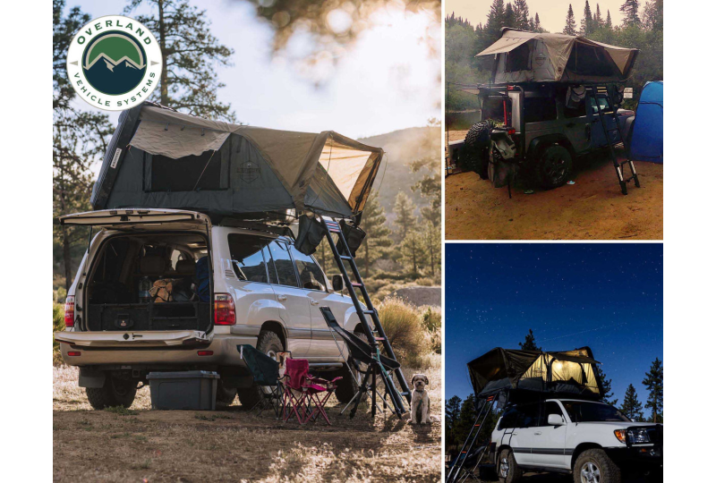 OVS Bushveld 4 - 4-Person Grey Tent, Green Rainfly