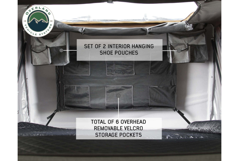 OVS Bushveld 4 - 4-Person Grey Tent, Green Rainfly