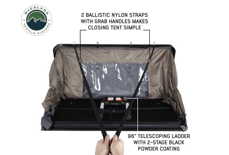 OVS Bushveld 4 - 4-Person Grey Tent, Green Rainfly