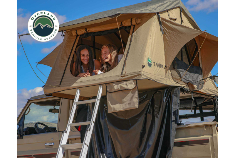 OVS LD TMBK 3 Tent with Annex: Tan, Green Fly, Black Base