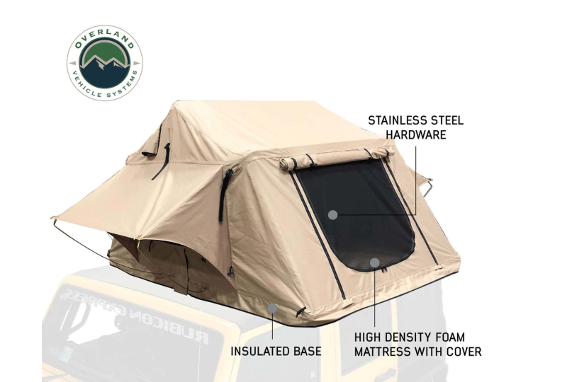 OVS LD TMBK 3 Tent with Annex: Tan, Green Fly, Black Base