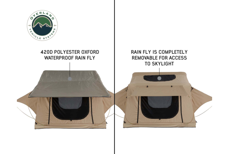 OVS LD TMBK 3 Tent with Annex: Tan, Green Fly, Black Base