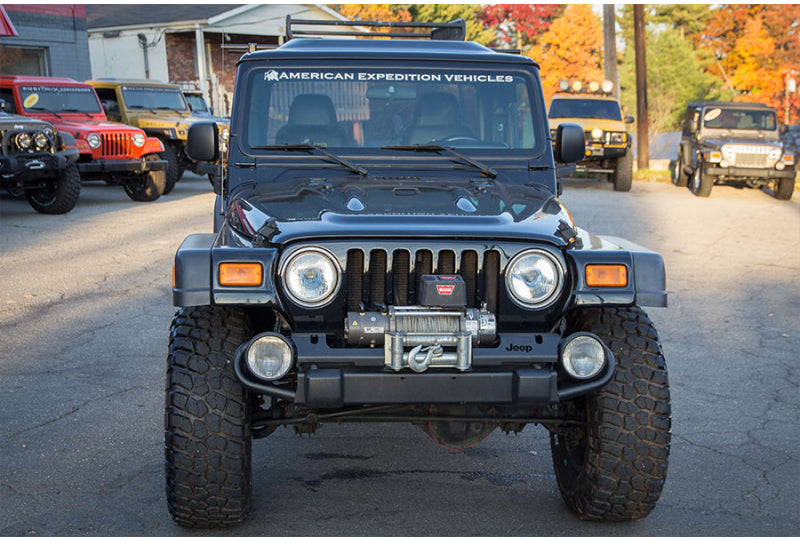 AEV TJ Front Bumper with a Warn VR-8000 Winch