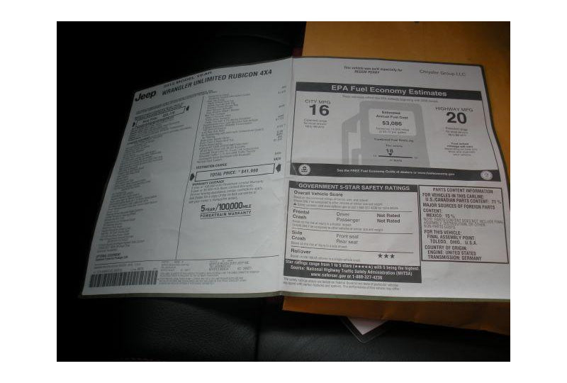 2012 Black Jeep Wrangler Unlimited Rubicon - SOLD