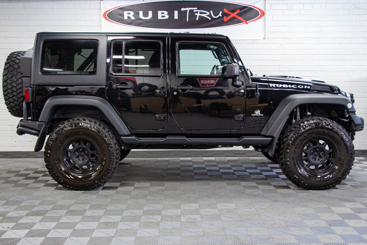 Pre-Owned 2015 Jeep Wrangler JK Unlimited Rubicon AEV JK350 HEMI Hard Top Black, 68k Miles
