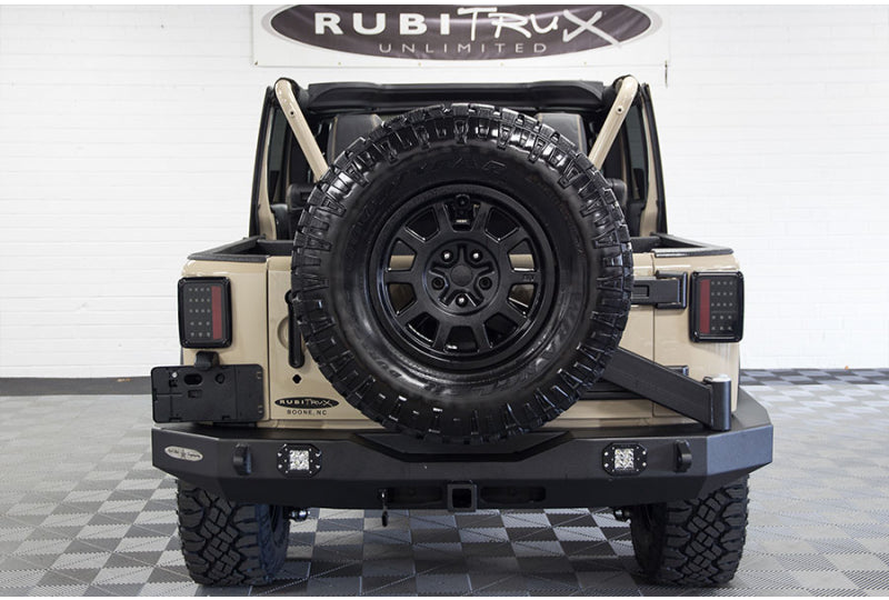 Custom Rock Slide Engineering Rear Bumper and Tire Carrier 