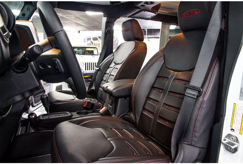 Alea F-1 Leather Interior w/ Custom RubiTrux Logo Stitching