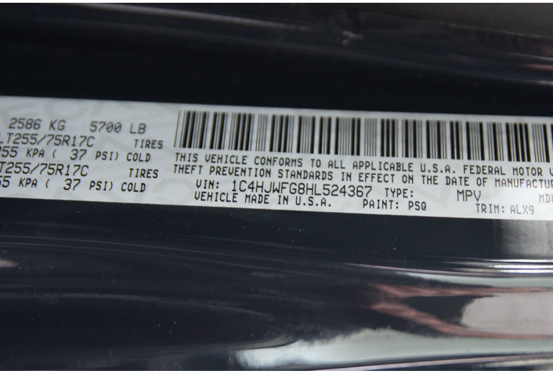 2017 Jeep Wrangler JK Unlimited Rubicon Rhino - SOLD