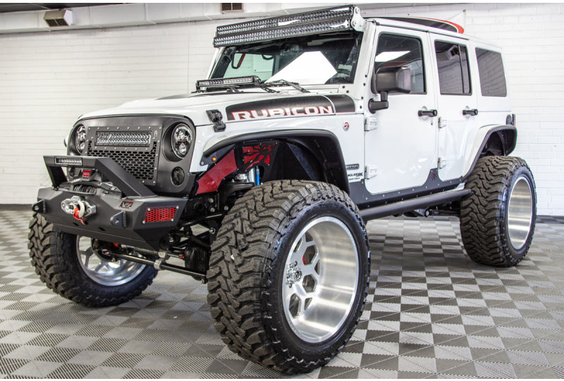 Dual 50" Rigid Industries Midnight Edition LED Light Bars on Windshield 