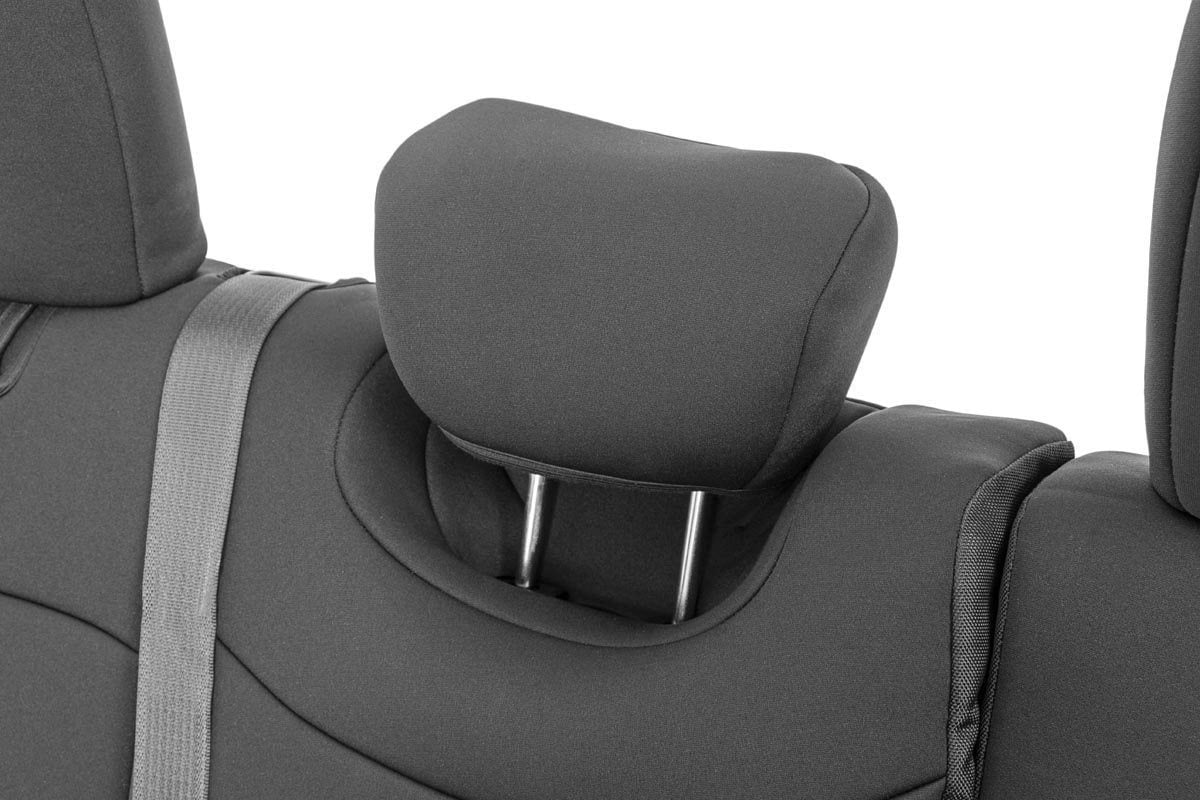 Rough Country Neoprene Seat Covers; Wrangler JL