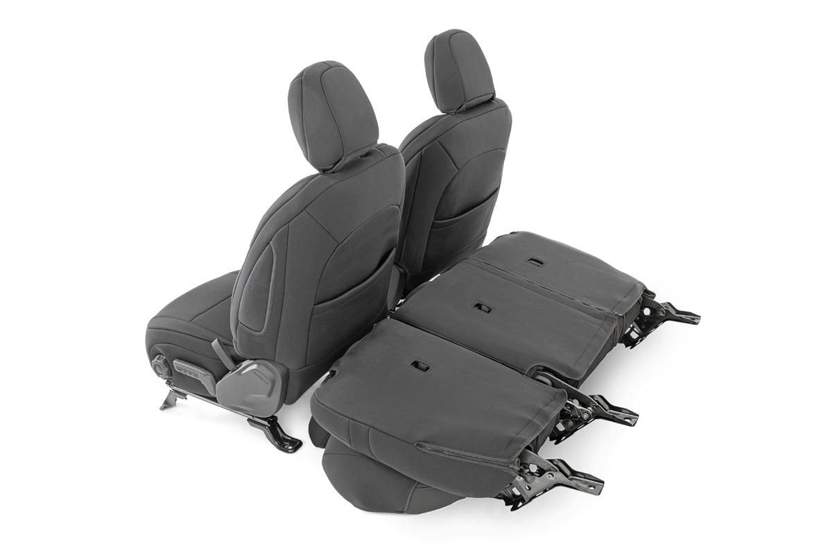 Rough Country Neoprene Seat Covers; Wrangler JL