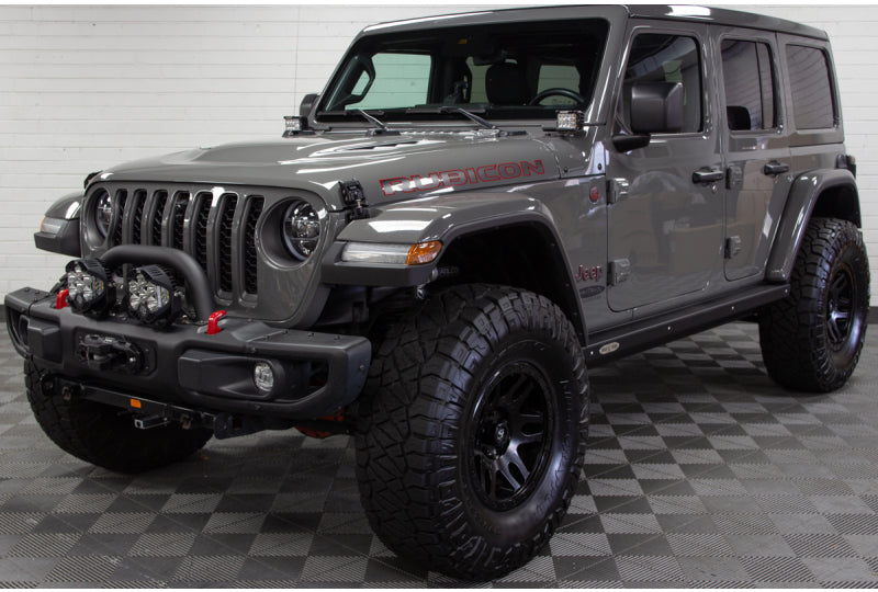 2021 custom lifted jeep wrangler jlur unlimited jl rubicon sting gray driver side front