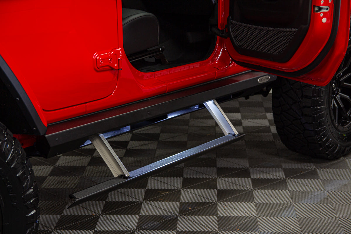 2024-2026 Rock Slide Engineering Automatic Power Step Slider; Wrangler JL Unlimited (2 boxes)