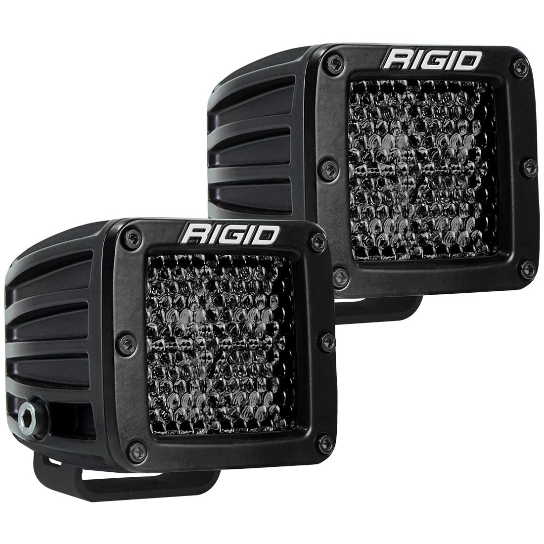 Rigid Industries 202513BLK D-SERIES PRO SPOT DIFFUSED MIDNIGHT SURFACE MOUNT | PAIR