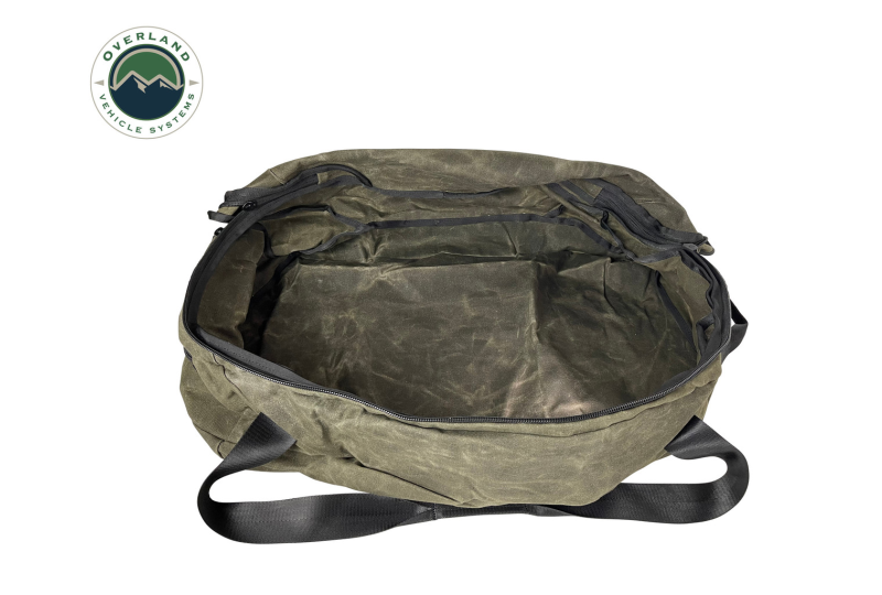 OVS Large Duffle With Handle And Straps - #16 Waxed Canvas