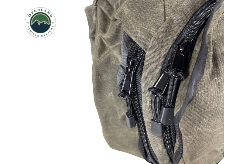 OVS Large Duffle With Handle And Straps - #16 Waxed Canvas