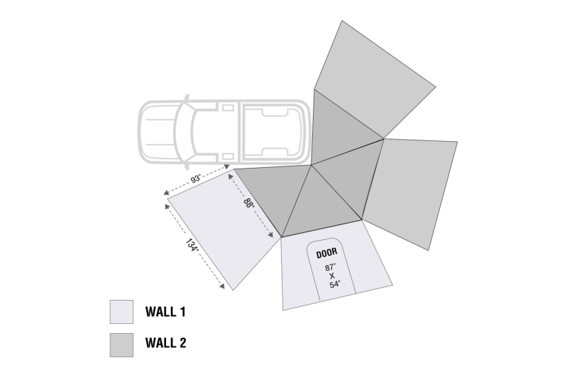 OVS HD Nomadic 270 LT Wall 1 - Driver, Grey/Green Bag